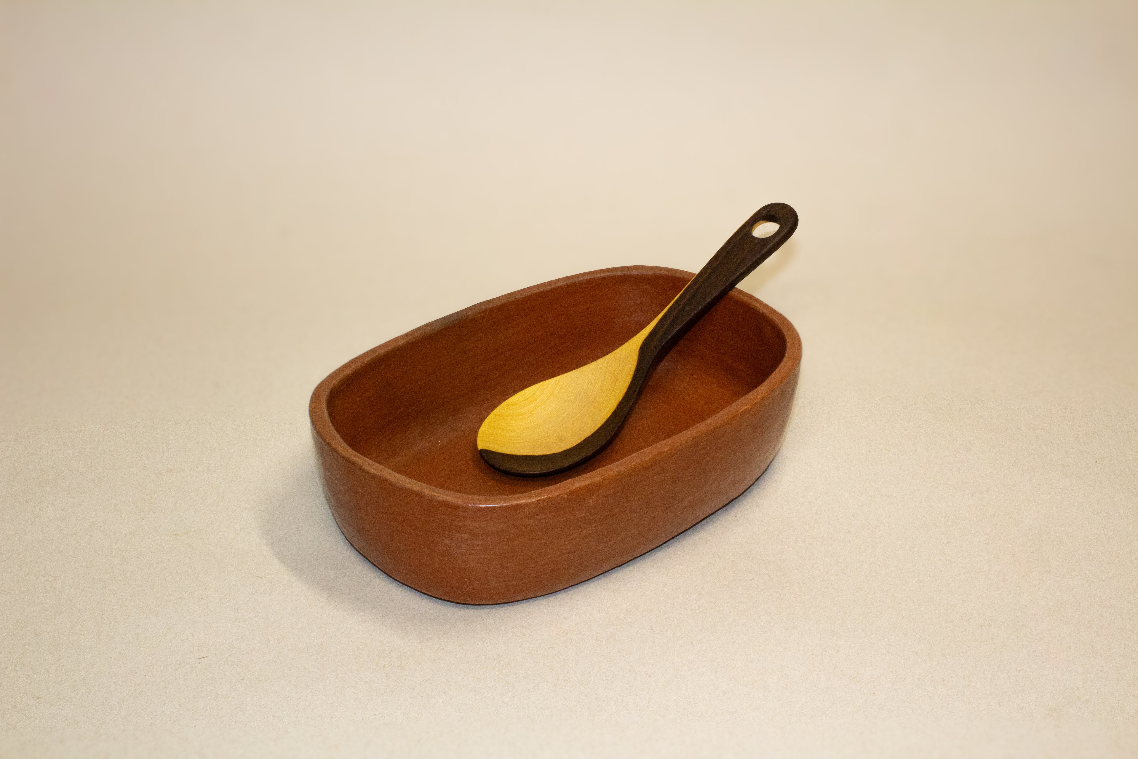 Juego de cucharas para servir de madera tropical