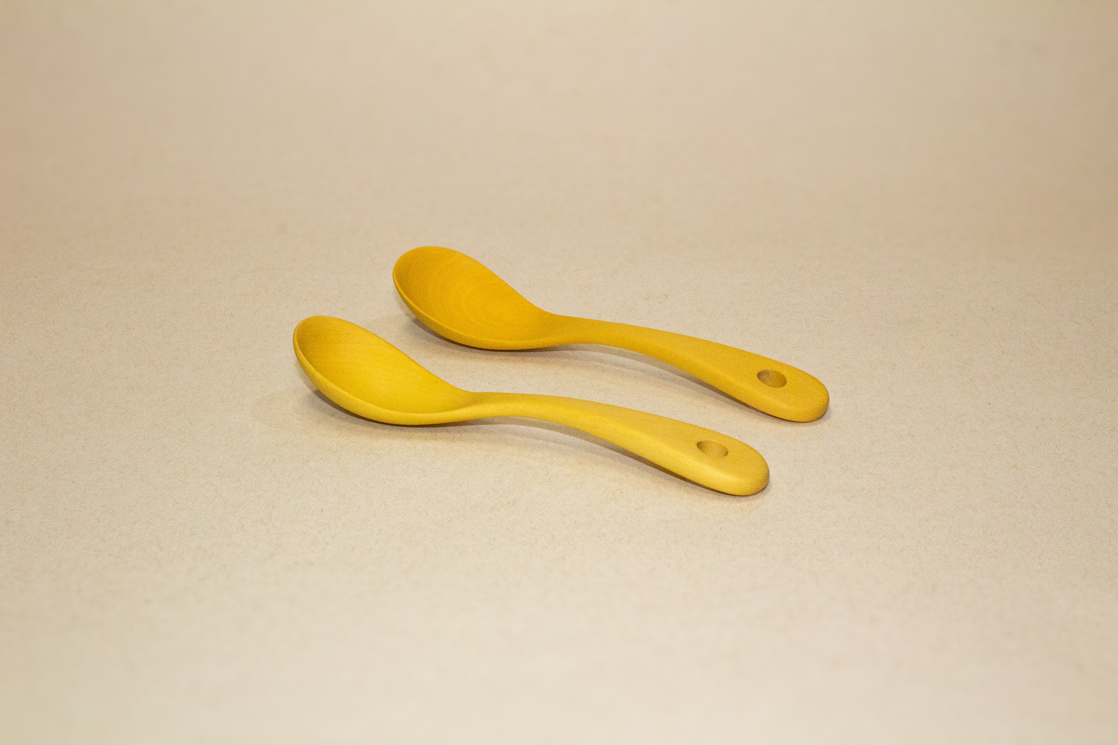 Juego de cucharas salseras de madera tropical