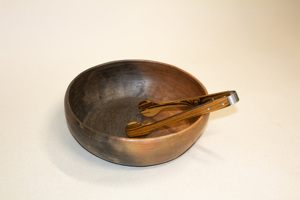 Pinza para ensalada de madera tropical