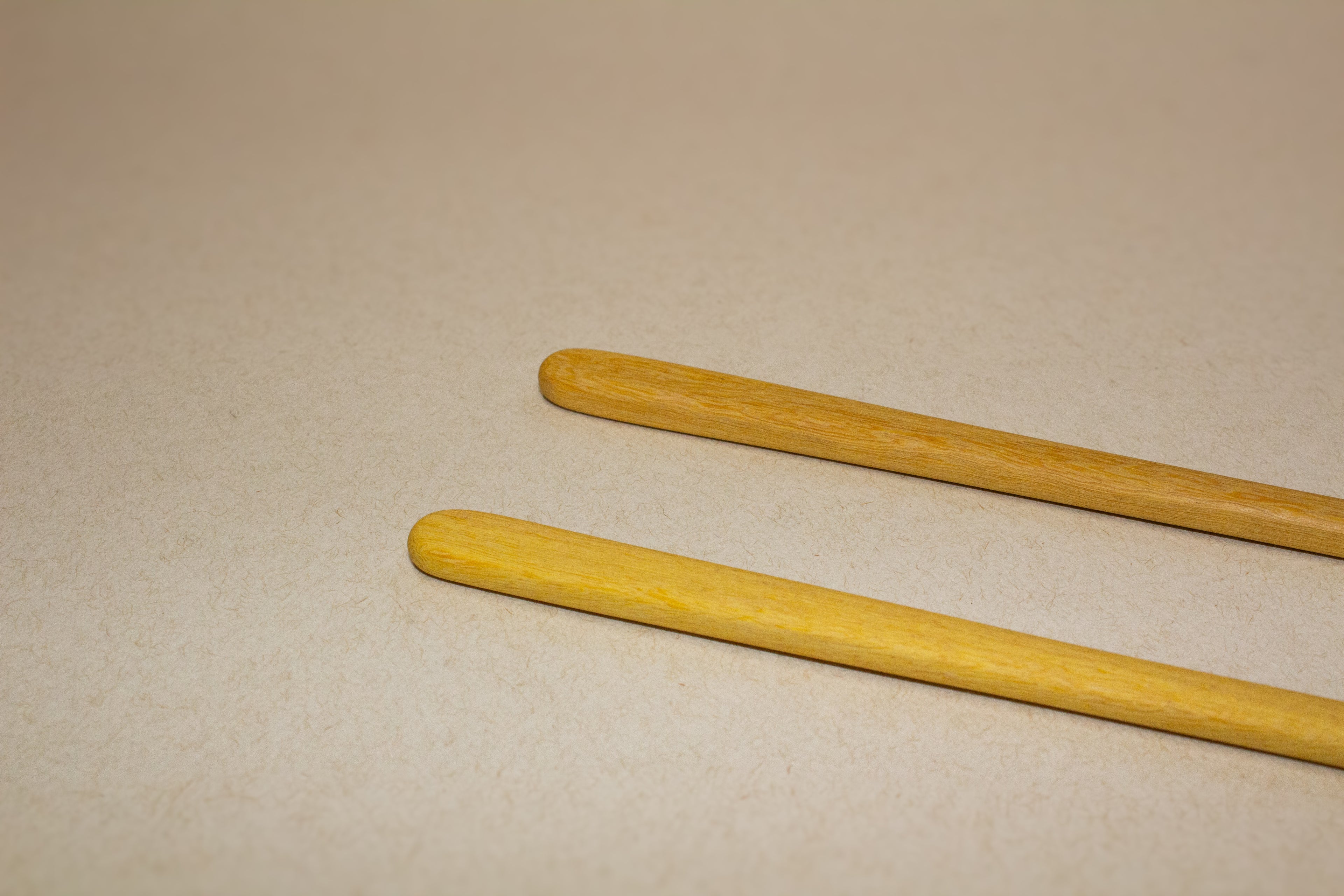 Juego de cucharas mezcladoras para bebidas de madera tropical