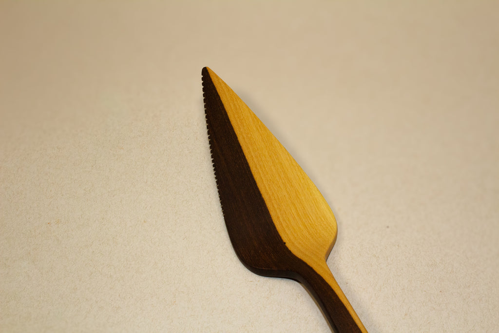 Espatula para pastel de madera tropical