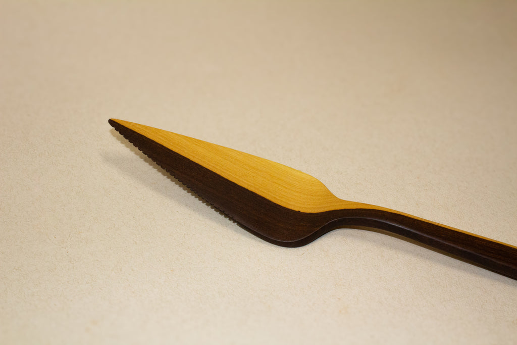 Espatula para pastel de madera tropical
