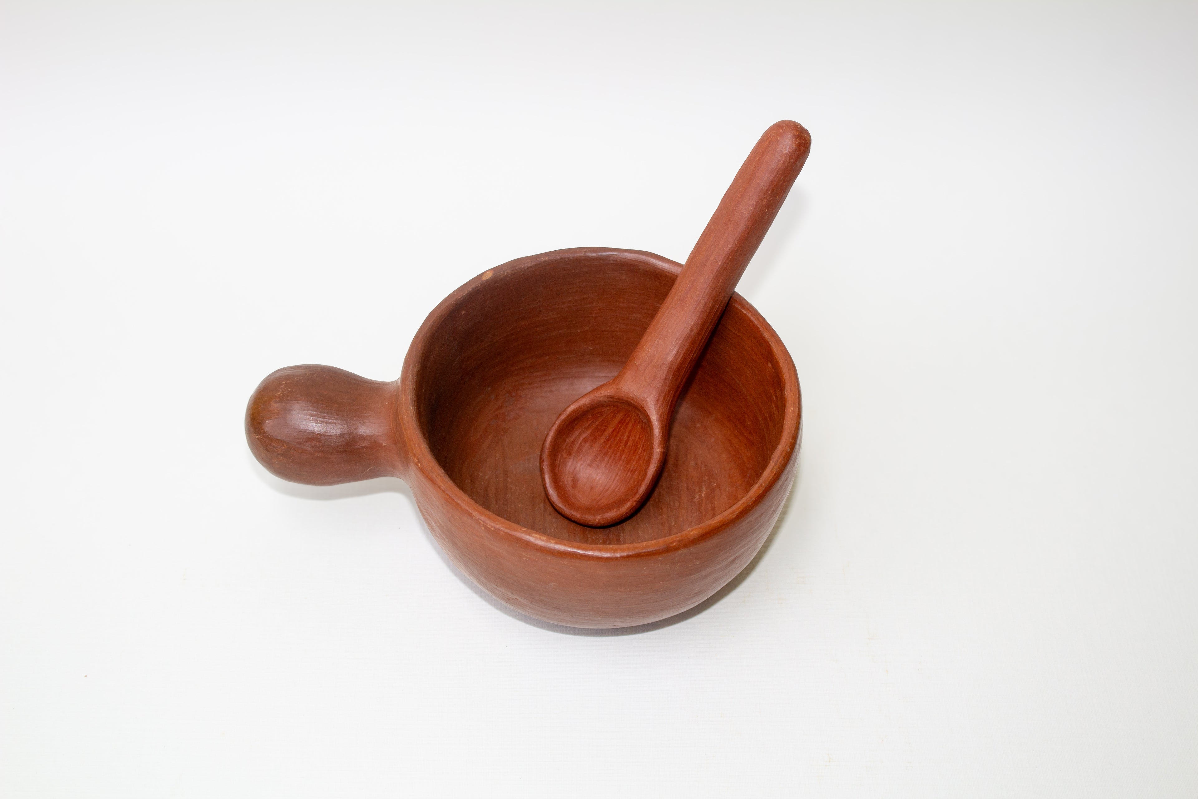 Juego de salseros de barro rojo
