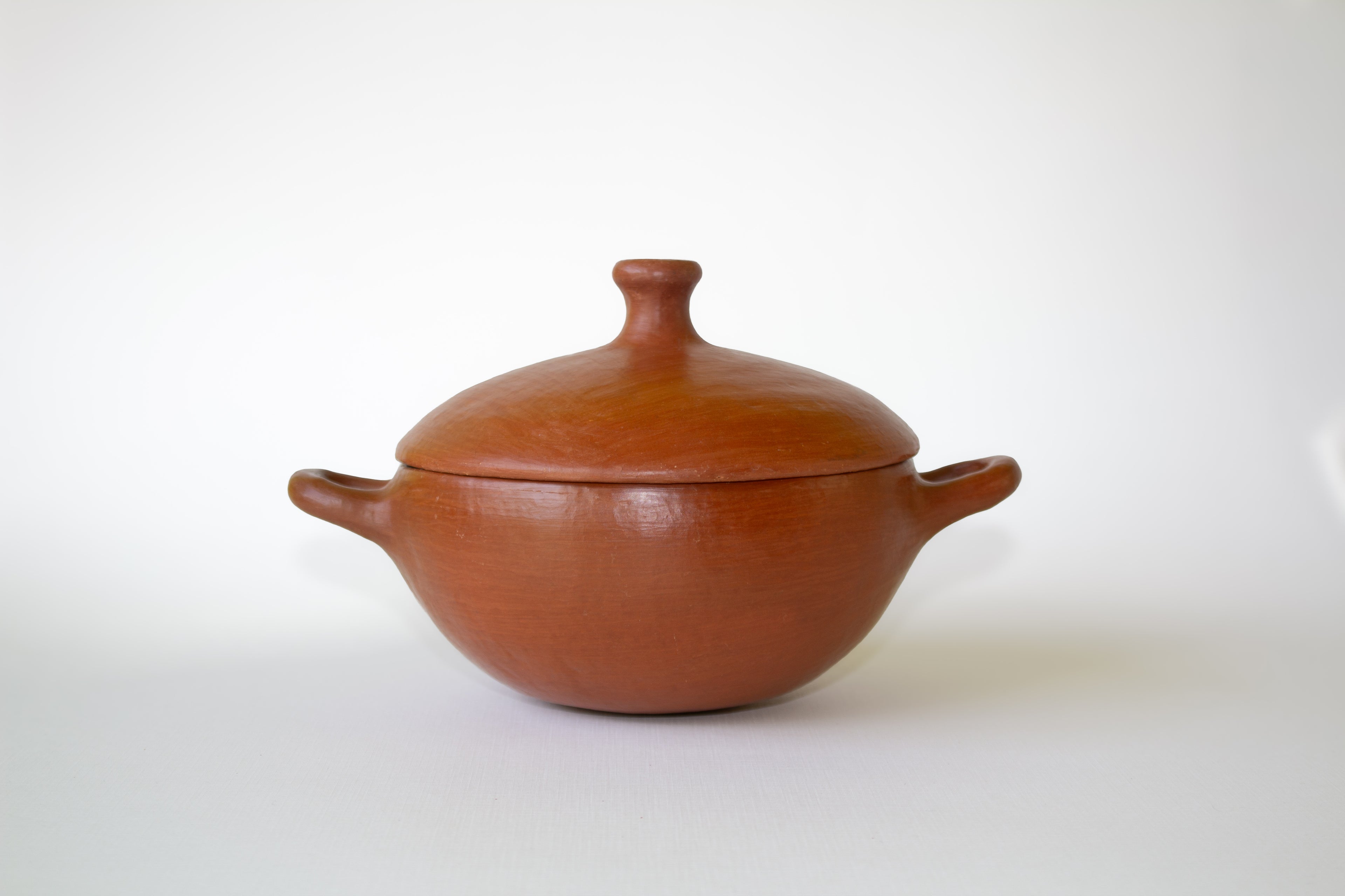 Juego de cazuelas de barro rojo