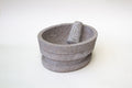 Molcajete grande ovalado de piedra volcánica